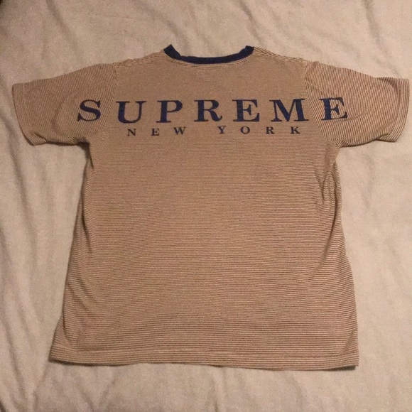 supreme micro stripe tee